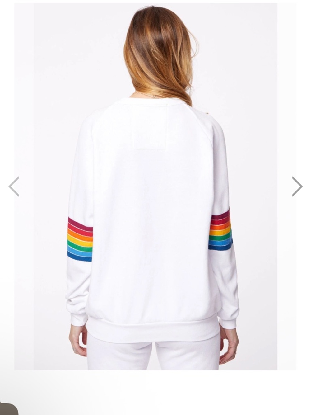 Aviator Nation Rainbow Stitch Crew - Picture 2 of 3
